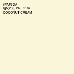 #FAF6DA - Coconut Cream Color Image